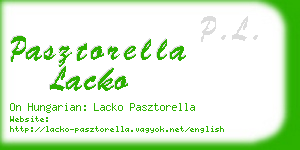 pasztorella lacko business card